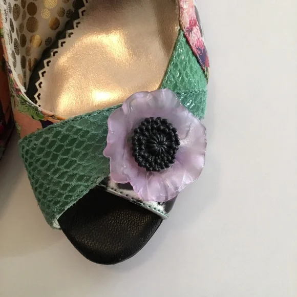 POETIC LICENSE LEATHER PEEP TOE SLING BACKS - Picture 7 of 13